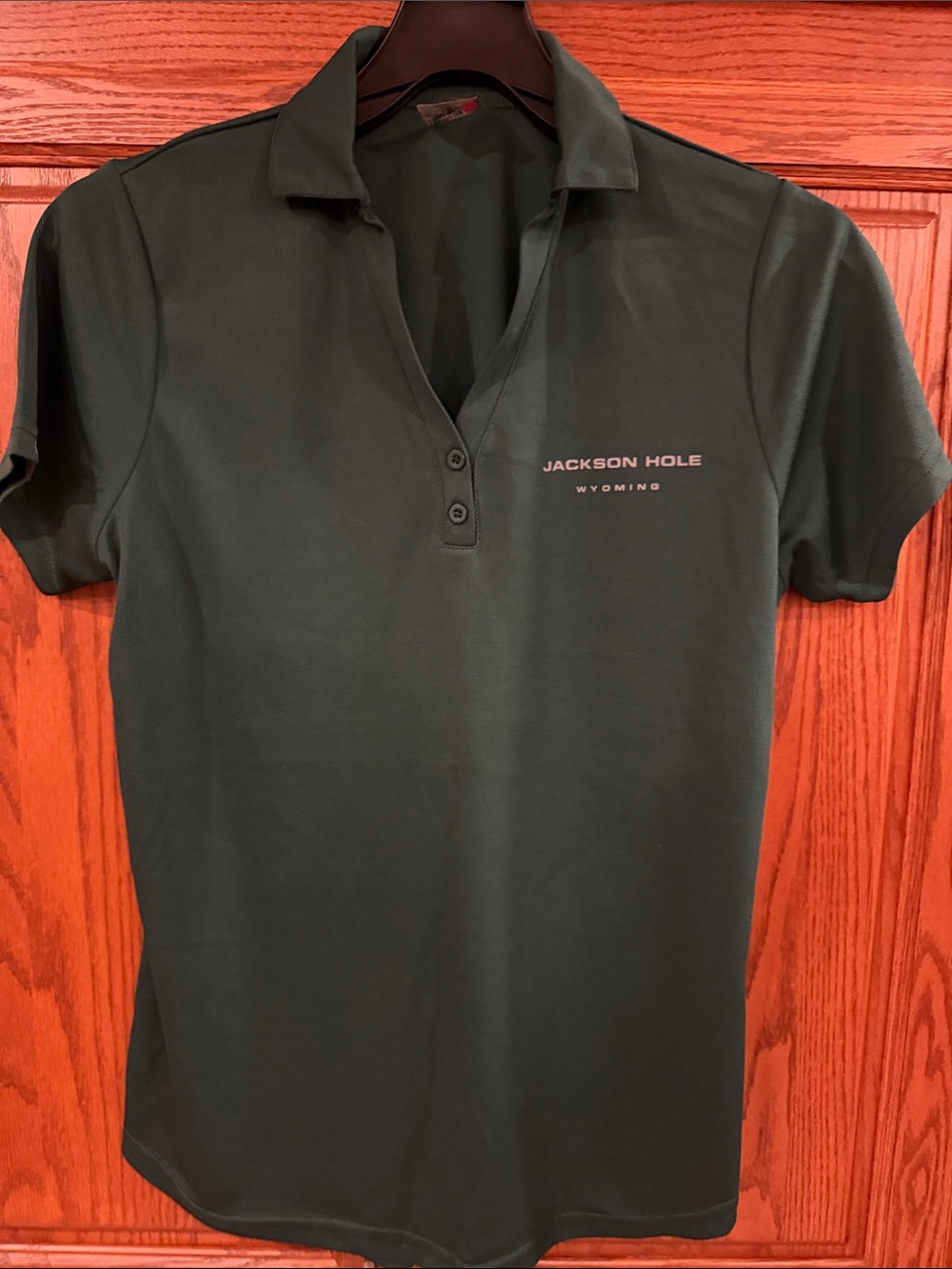 Women's Dark Green Polo Top from Jackson Hole Wyoming *NWOT